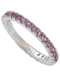 Suzy Levian - Silver Cz Stackable Ring - Lyst