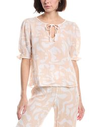 Michael Stars - Genevieve Printed Top - Lyst