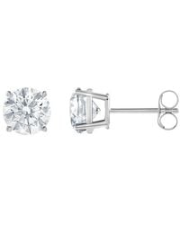 Lab Grown Diamonds - 14K 2.00 Ct. Tw. Lab-Grown Diamond 4 Prong Stud Earring - Lyst
