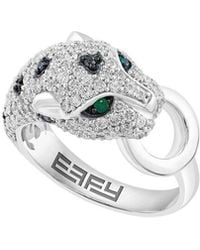 Effy Fine Jewelry - 14K 1.40 Ct. Tw. Diamond & Emerald Ring - Lyst