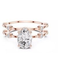 Lab Grown Diamonds - 14K Rose 1.55 Ct. Tw. Lab-Grown Diamond Ring - Lyst