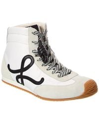 Loewe - Ballet Runner 2.0 Nylon & Leather High-Top Sneaker - Lyst