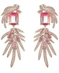 Eye Candy LA - The Luxe Collection Cz Flying Bird Statement Earrings - Lyst