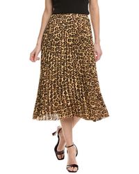 Tahari - Print Midi Skirt - Lyst