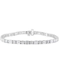 Lab Grown Diamonds - 14K 9.60 Ct. Tw. Lab-Grown Diamond Fashion Bracelet - Lyst