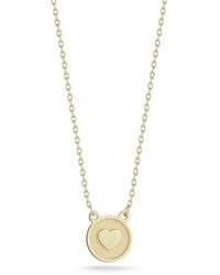 Ember Fine Jewelry - 14k Diamond Heart Necklace - Lyst