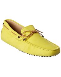 Tod's Gommino Leather Driver - Yellow