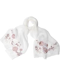 Saachi - Floral Embroidered Scarf - Lyst