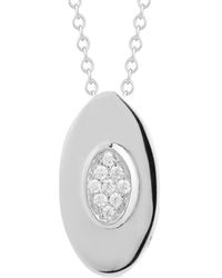 Reiss - 14k 0.06 Ct. Tw. Diamond Pendant Necklace - Lyst