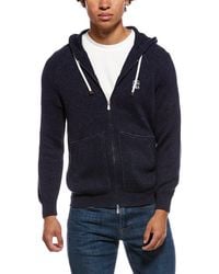 Brunello Cucinelli - Knit Linen-Blend Zip Hoodie - Lyst