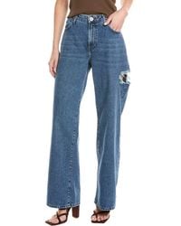 One Teaspoon - Jackson Rosewood Wide Leg Jean - Lyst