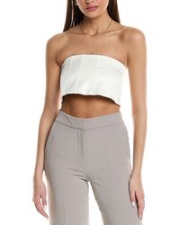 Brunello Cucinelli - Silk-Blend Bandeau Top - Lyst