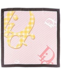 Dior - Infini Tartan Silk Scarf - Lyst