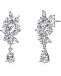 Rachel Glauber - Plated Cz Dangle Earrings - Lyst
