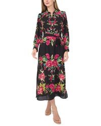 Vince Camuto - Collared Belted Shirt Dress - Lyst