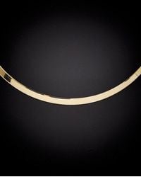 Italian Gold - 14k Herringbone Chain Necklace - Lyst