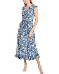 ESCADA Dahlena Silk-lined Maxi Dress - Blue