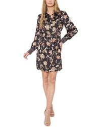 Cece - Mix Print Shirt Dress - Lyst