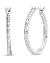 Jaclyn Smith - Platinum Plated 0.25 Ct. Tw. Lab-Grown Moissanite Earrings - Lyst