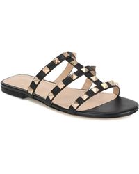 Tiffany & Fred Paris - Studded Leather Multi-Strap Slide - Lyst