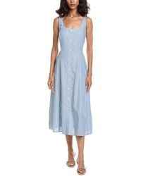 Anne Klein - Linen-Blend Tank Midi Dress - Lyst