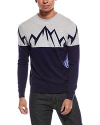 Brodie Cashmere - Landscape Wool & Cashmere-Blend Crewneck Sweater - Lyst