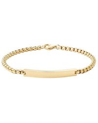 Adornia - 18K Plated Stainless Steel Tarnish-Resistant Id Bracelet - Lyst