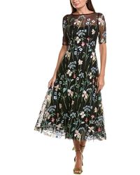 Teri Jon - Embroidered Tulle Dance Dress - Lyst