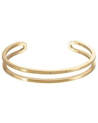 jean claude - Stainless Steel Cz Bangle Bracelet - Lyst