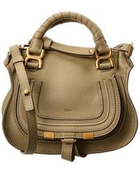 Chloé - Marcie Mini Double Carry Leather Shoulder Bag - Lyst
