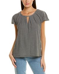 Womens Tops Max Studio Tops Max Studio Synthetic Textured Rib Top in Blue Save 3% 