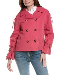 NVLT - Cropped Double-Breasted Coat - Lyst