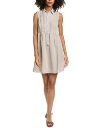 Max Studio - Cap Sleeve Front Pleat Mini Dress - Lyst