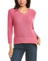 NIC+ZOE - Edged Pop Stitch Sweater - Lyst