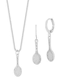 Sphera Milano - Plated Cz Necklace/Earring Set - Lyst