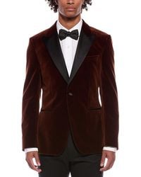 BOSS - Boss H-Hutson Velvet Slim Fit Tuxedo Jacket - Lyst