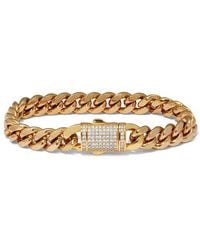 Palmbeach Jewelry - Plated Stainless Steel Crystal Bracelet - Lyst