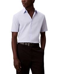 Calvin Klein - Solid Stretch Slim Shirt - Lyst