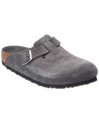 Birkenstock - Boston Suede Clog - Lyst