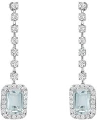 Sabrina Designs - 14K 1.35 Ct. Tw. Diamond & Aquamarine Drop Earrings - Lyst