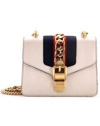 Gucci - Leather Sylvie Chain Shoulder Bag Mini (Authentic Pre-Loved) - Lyst