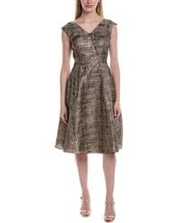 Rene Ruiz - V-Neck Cap Sleeve A-Line Cocktail Dress - Lyst