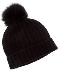 Sofiacashmere - Sofiacashmere Textured Cable Cashmere Hat - Lyst