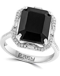 Effy Fine Jewelry - 14K 6.52 Ct. Tw. Diamond & Onyx Ring - Lyst