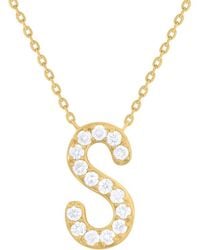 Sabrina Designs - 14K 0.21 Ct. Tw. Diamond S Initial Pendant - Lyst