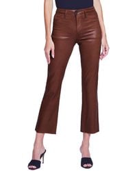 L'Agence - Kendra High-rise Crop Flare Jean - Lyst