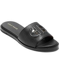 Cole Haan - Flynn Leather Slide Sandal - Lyst