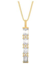 Amairah - 14K Rose 4.00 Ct. Tw. Lab-Grown Diamond Pendant Necklace - Lyst