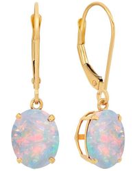 MaxColor - 14k 1.55 Ct. Tw. Lab-grown Opal Dangle Earrings - Lyst