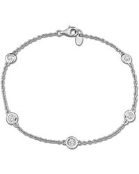 Rina Limor - 0.75 Ct. Tw. Created Sapphire Cable Chain Bracelet - Lyst
